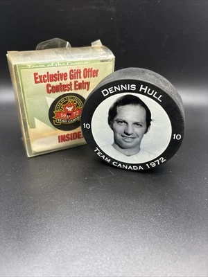 Dennis Hull Team Canada Puck Team of the Century Viceroy 1972 Foto 1 de 4