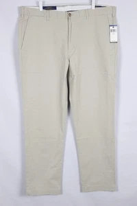 Polo Men's Cotton Stretch Twill Pants Straight Fit 40 x 32 Beige - Picture 1 of 5