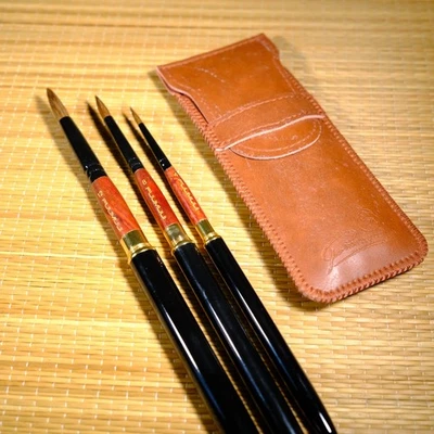 FUUMUUI TRAVEL SET - 3PC SABLE WATERCOLOR BRUSHES - NEW - Image 1 of 4