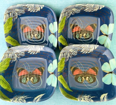 Target Home Cuencos Cuadrados Melamina Mariposa Jardín ~ Juego de 4 Foto 1 de 4