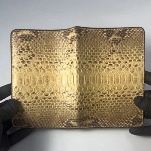 mustard yellow python long wallet - Picture 1 of 22