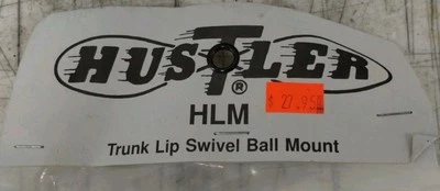 Montaje de bola giratorio para labio de maletero Hustler HLM con 15' de coaxial RG58 Foto 1 de 4