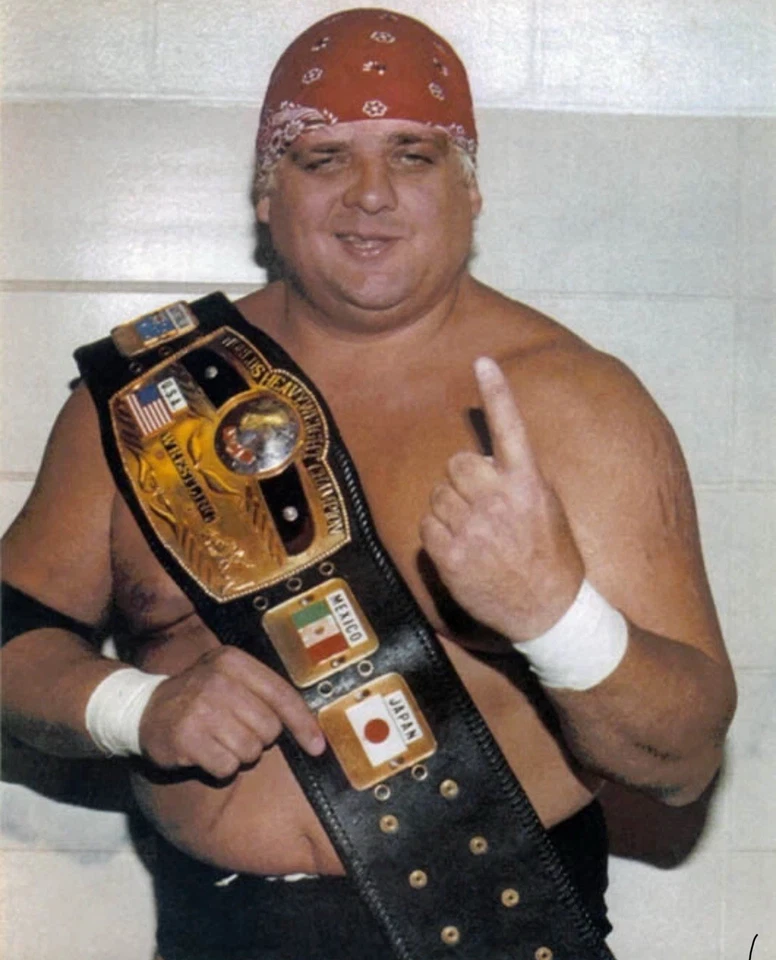 Pôster impresso campeão mundial foto brilhante 8x10 lutador profissional DUSTY RHODES NOVA NA CAIXA - Imagem 1 de 1