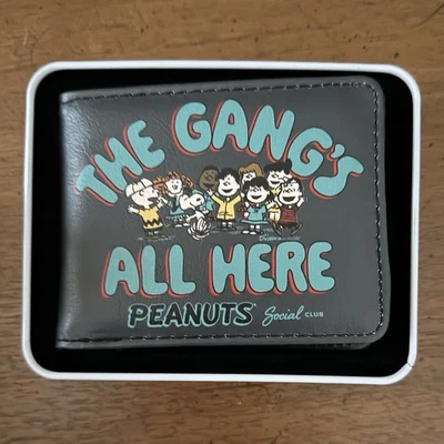 Peanuts The Gang’s All Here Wallet Tin Box Snoopy Charlie Brown Gift NWT - Image 1 of 2