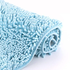Bath Mats for Bathroom Soft Chenille Bathroom Rugs Anti-Slip 20x32 Inch Sky B... - Bild 1 von 6
