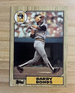 Barry Bonds 1987 Topps Rookie Card RC #320 Pittsburgh Pirates Baseball EX - Picture 1 of 2