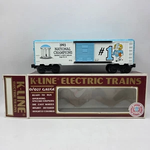 K-LINE O and O27 Gauge 1993 UNC National Champs Box Car K-6400 NEW old stock CIB - Picture 1 of 12
