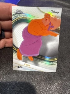 2025 Topps Chrome Disney Zeus White Refractor /30 Hercules RARE - Picture 1 of 2