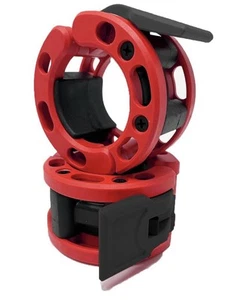2 Clout Fitness Quick Release Locking 2" Olympic sz Barbell Weight Clamp Collar - Picture 1 of 2