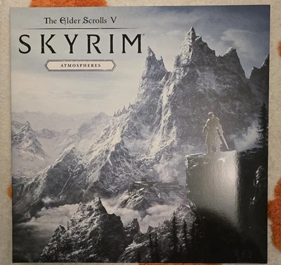 Elder Scrolls V Skyrim Atmospheres LP Blue Glow Dust Sand Filled Vinyl In Hand - Bild 1 von 4