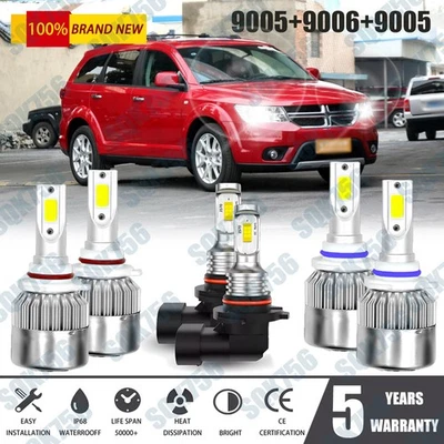 9005 9006 9145 faros LED faros antiniebla 6000 k para Dodge Journey 2009-2009 Foto 1 de 4