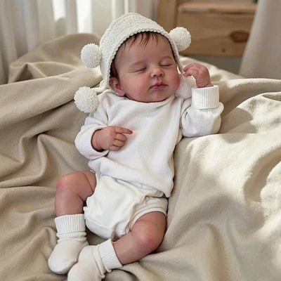 Reborn Baby Dolls Silicone Full Body 20 Inch Waterproof Realistic Newborn Baby - Image 1 of 4