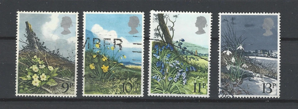 GB QEII 1979 SG1079-82 Spring Wild Flowers Very Good Used Commemorative Set - Image 1 of 1