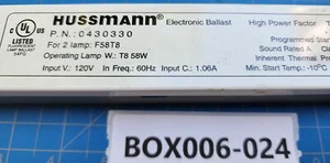 Hussmann Electronic Ballast 0430330 T8-58W - NEW OLD STOCK - Picture 1 of 3