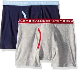 Lucky Brand L111447 Kids 2-Pack Boxer Brief Assorted Boy's Underwear Size S - Picture 1 of 1