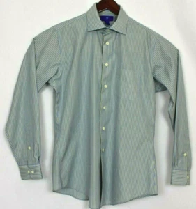 EGARA Herren Medium gestreiftes Hemd 100 % ägyptische Baumwolle BÜGELFREI SLIM FIT 15 1/2 - Bild 1 von 12