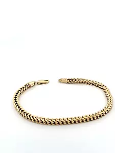 14k Yellow Gold 3.2mm Franco Box Square Wheat Bracelet Chain Mens Womens 8” - Picture 1 of 6