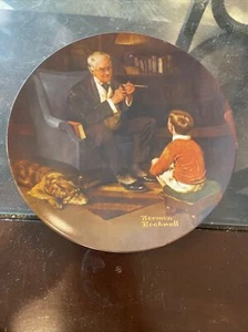 Vintage Knowles Plate Norman Rockwell 1984 The Gourmet - Picture 1 of 4