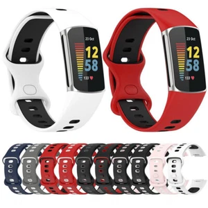 Strap Sport Wrist Replacement For Fit bit charge 5 Bracelet Band Wristband - Foto 1 di 16