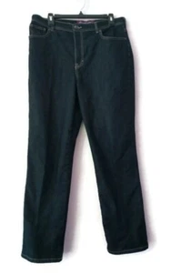 Gloria Vanderbilt Women's Amanda Dark Blue Jeans Size 14  - Picture 1 of 7