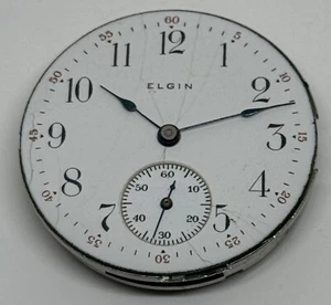 ELGIN POCKET WATCH MOVEMENT 15 Jewels USA 1912 0s Runs but Needs a Service - Picture 1 of 17