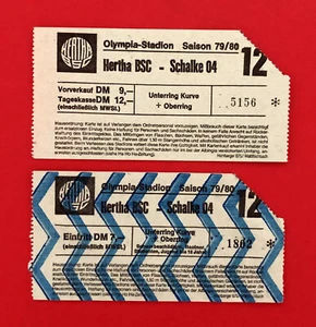 2 x Fußball Eintrittskarte HERTHA BSC - Schalke 04 Saison 1978/79 ( 60061 - Bild 1 von 2