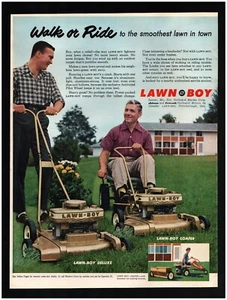 1958 LAWN BOY Lawnmower Original Print Ad ~ Free Ship ~ lawn mower - Picture 1 of 1