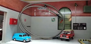 Austin Mini Morris A Series Engine Smiths Oil Pressure Gauge Braided Link Hose - Picture 1 of 3