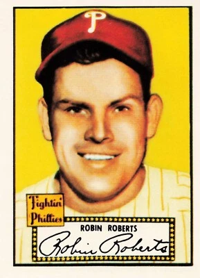 1983 Topps Baseball 1952 Reprint Robin Roberts Philadelphia Phillies #59 - Image 1 of 2