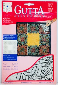Seidentuch, ARTY'S Gutta Collection, "ENTRELACS" 90x90cm, Pongé 5 - Bild 1 von 6