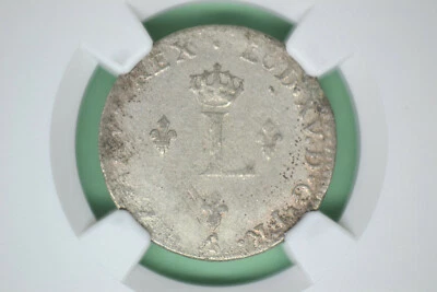 1761-A SOU M French Colonies Sou Marque- NGC AU-50 - Image 1 of 3
