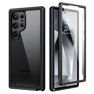 For Samsung Galaxy S24 S24 Plus S24 Ultra Phone Case with Screen Protector Cover - Picture 1 of 21