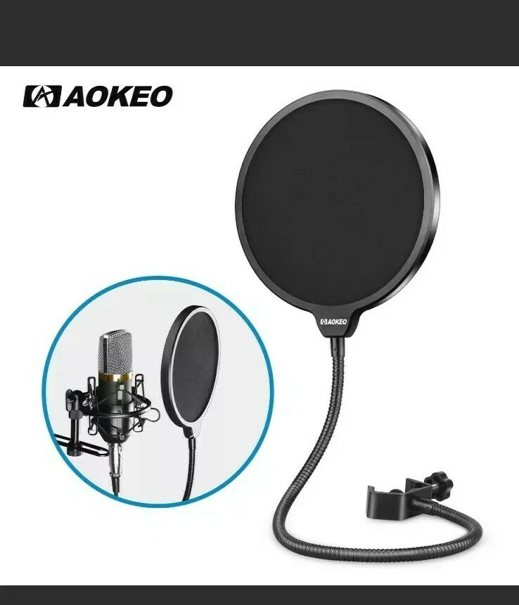 Filtro Pop Micrófono Profesional Aokeo  Foto 1 de 4