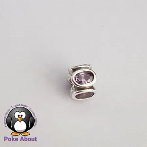 Genuine Pandora 'Purple Oval Lights' Sterling Silver Charm, 925 ALE 790311ACZ - Picture 1 of 8