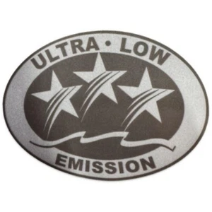 Ultra Low Emission 3 Star California DOT Outboard Graphic Sticker - Light Gray - Picture 1 of 6