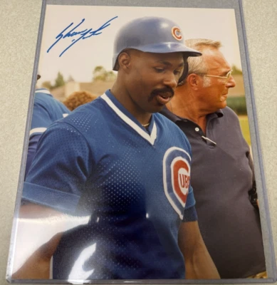 Foto autografiada firmada por Shawon Dunston 8x10 de los Chicago Cubs Foto 1 de 2