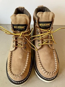 Wolverine New Women’s Apprentice Hi-Nubuck Tan Wedge Boot Sz AU 6 US 6 W09037 - Picture 1 of 6