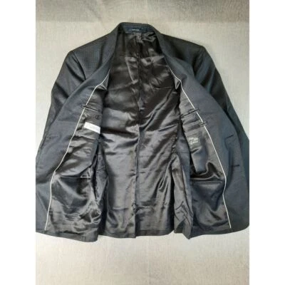 Versace Collection Saks Fifth Avenue 50(7R) Houndstooth Sports Blazer Wool Blend - Image 1 of 4