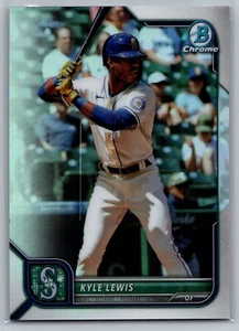 2022 Bowman Chrome Kyle Lewis Refractor SP/499 Arizona Diamondbacks #21 - Picture 1 of 2