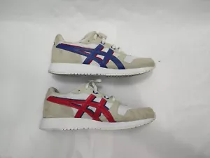Zapatillas informales para hombre Asics Lyte Classic 1201A302-100 beige/azul/rojo talla 9 - Imagen 1 de 15