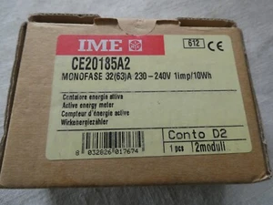 IME Conto D2 Single Phase Network kWh Energy Meter -- CE20185A2 - Picture 1 of 3