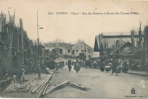TONKIN-Rue des Bambous et Bureau des Travaux Publics Bamboo Street-Hanoi-Vietnam - Picture 1 of 2