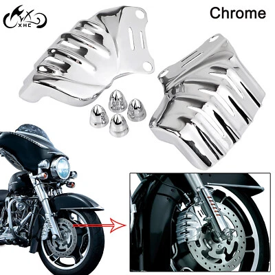Chrome Brake Caliper Cover For Harley Touring 08-23 Electra Glide FLHT Road King - Image 1 of 4