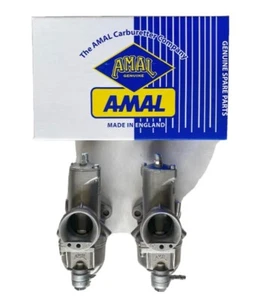 Amal 930 Carb Set For Norton Mk1 1969-71 Aluminum Premiers - Imagen 1 de 2