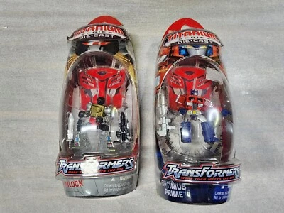 2006 Transformers Optimus Prime and Grimlock Titanium Series Diecast Figures - Image 1 of 4