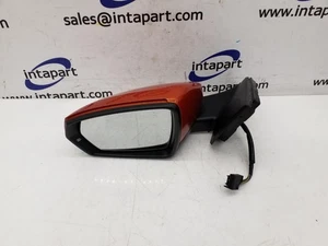 2017 VOLKSWAGEN POLO AW LEFT DOOR MIRROR ORANGE LP2YL ELECTRIC/HEATED - Picture 1 of 9