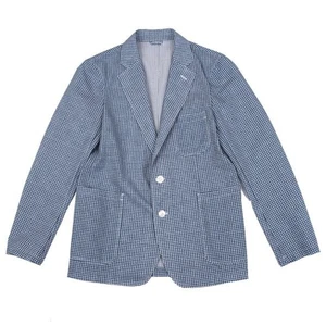 Papas+ Checked Transfer Printed Poly Jacket Size S(K-163749) - Picture 1 of 12