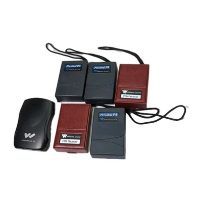 Lot Of 6 Personal PA Williams Sound FM Receiver Model R7 And R37  - Image 1 of 3