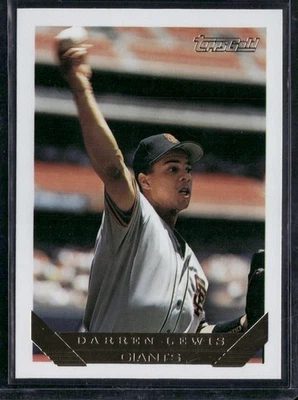 Darren Lewis 1993 Topps #176 Gold San Francisco Giants - Image 1 of 2