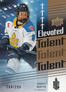 2025 Upper Deck PWHL 2nd Edition Elevated Talent Gold /299 ( Pick from List ) - Foto 1 di 4